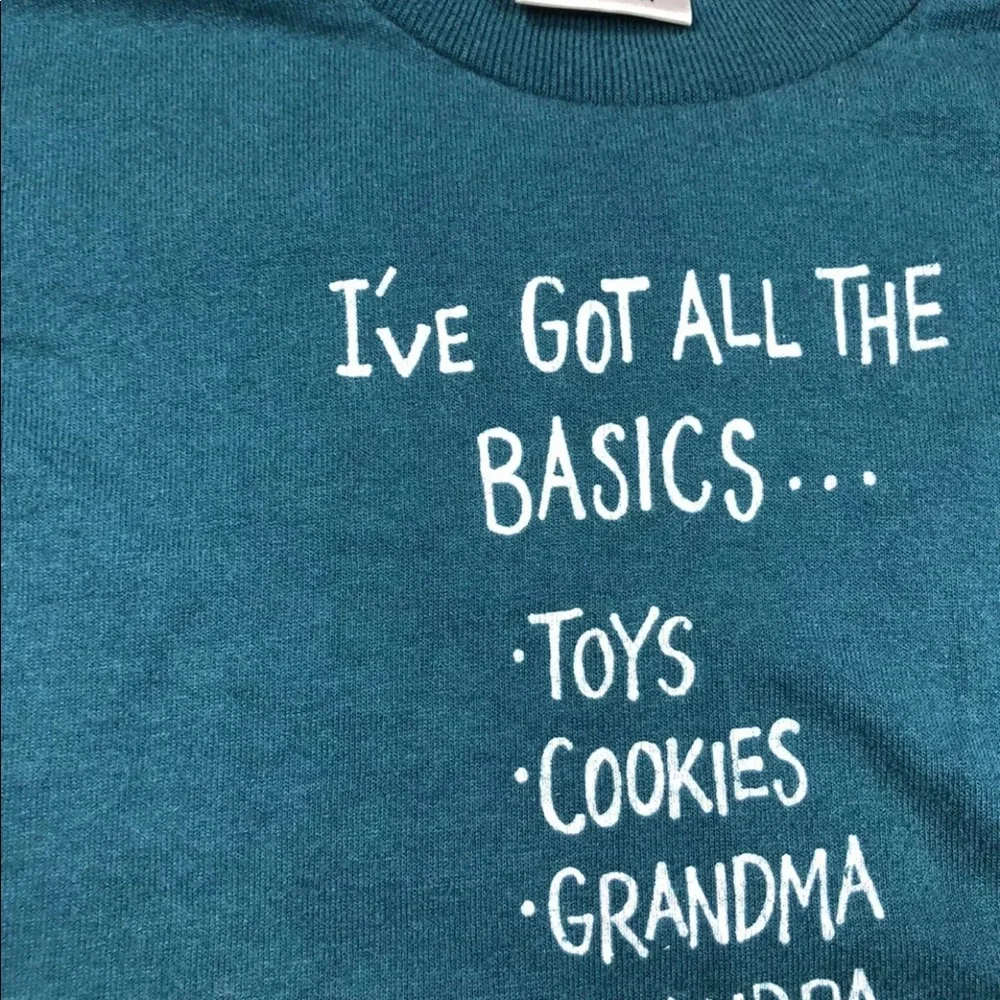 Vintage Teal Green Toddler Single Stitch Grandma Grandpa T Shirt